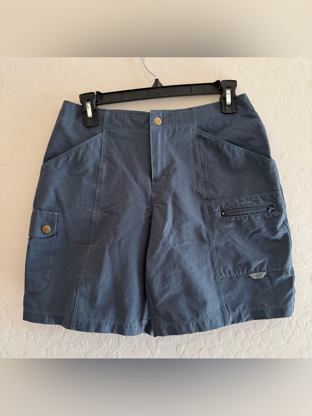Title Nine, size 4, hiking shorts in a slate color